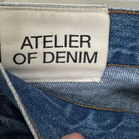 FRAME $673 LE JANE ATELIER TWISTED SEAM HIGH-RISE STRAIGHT-LEG JEANS - Picture 13 of 14